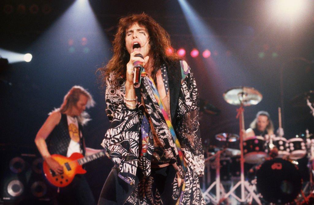 steven tyler aerosmith performing color 1993